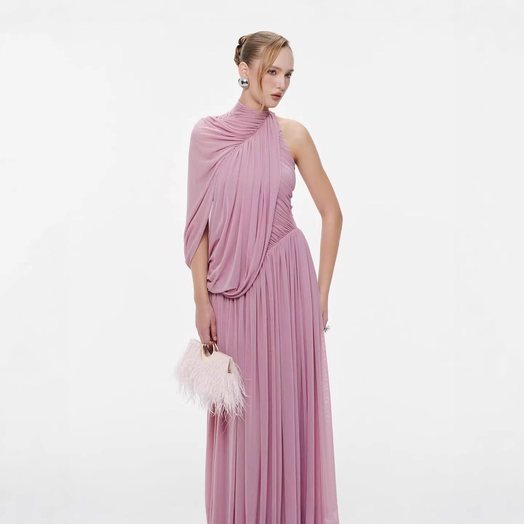 Damen Elegantes Abendkleid mit asymmetrischem Design und schicker Drapierung Drune