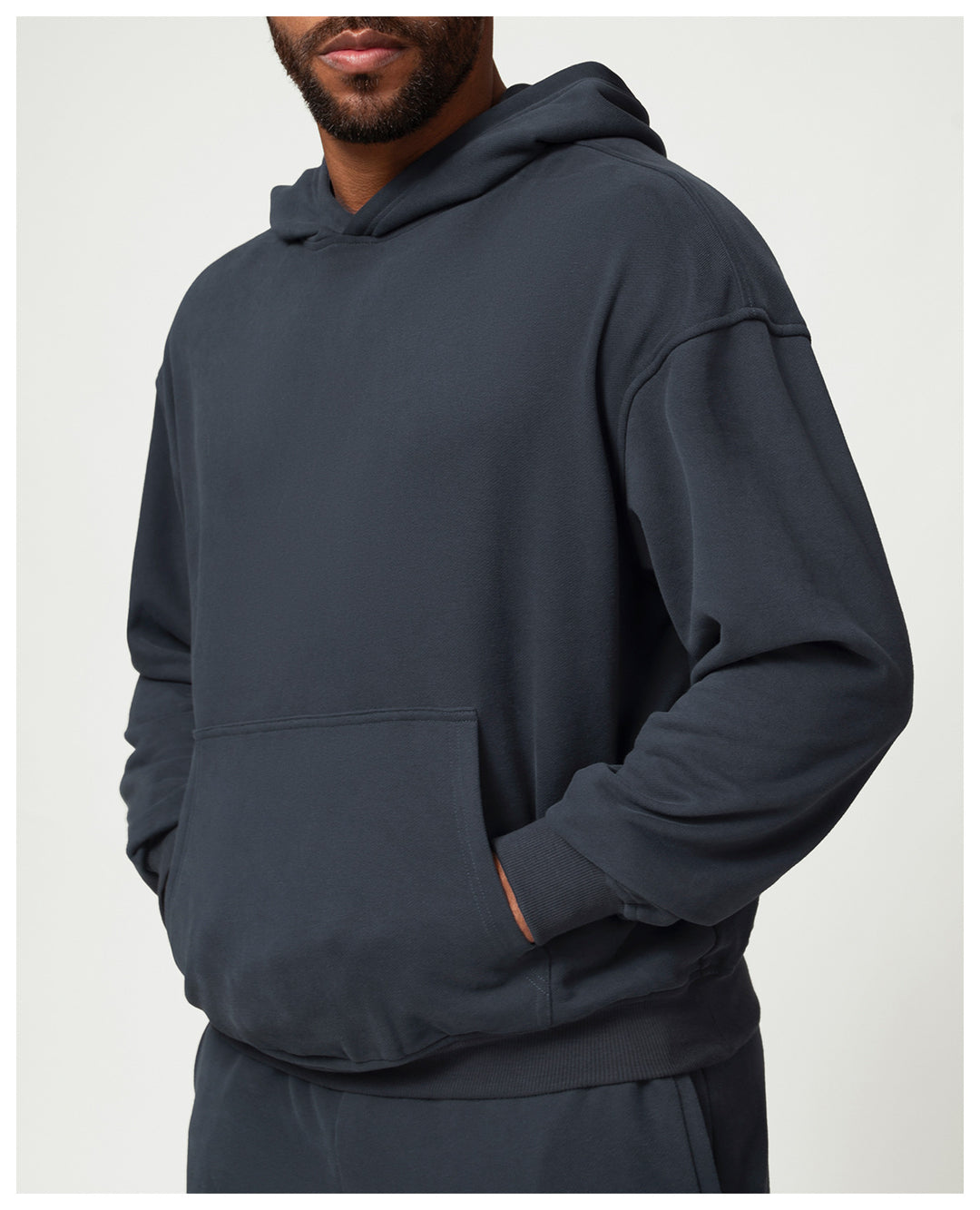 Herren Kapuzenpullover mit weichem Fleece-Futter und geräumiger Tasche Drune