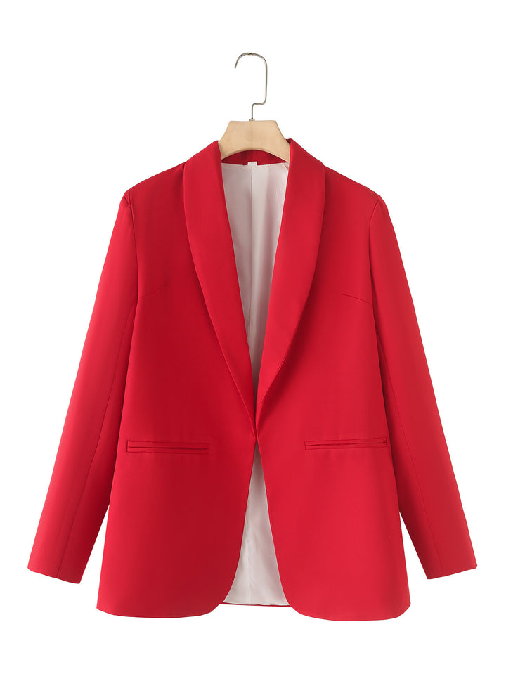 Damen eleganter Blazer mit modernem Schnitt und praktischen Taschen Drune