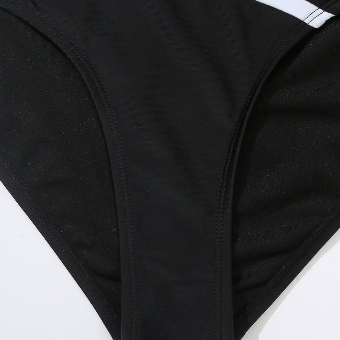 Damen Einteiliger Badeanzug mit stilvollem Farbblock-Design und figurförderndem Schnitt Drune