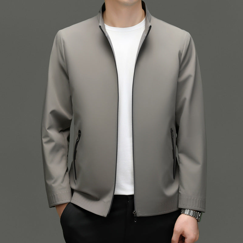 Herren sportliche Übergangsjacke mit modernem Stehkragen und atmungsaktiven Eigenschaften Drune