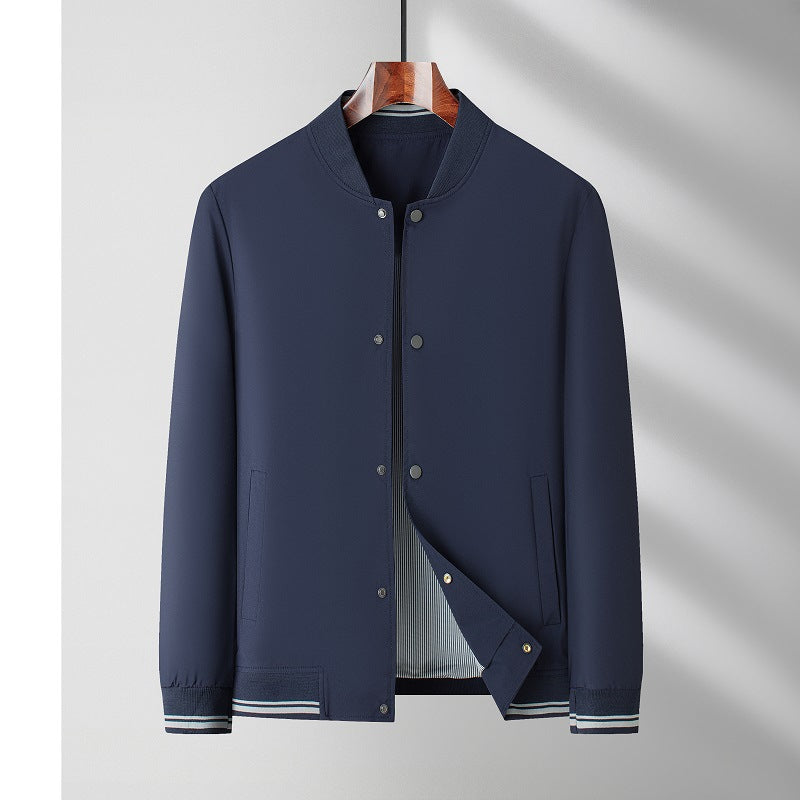 Herren sportliche Bomberjacke mit modernem Stehkragen und eleganten Akzenten Drune