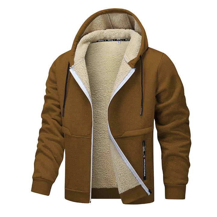 Herren kuschelige Fleecejacke mit hoher Wärmedämmung Drune