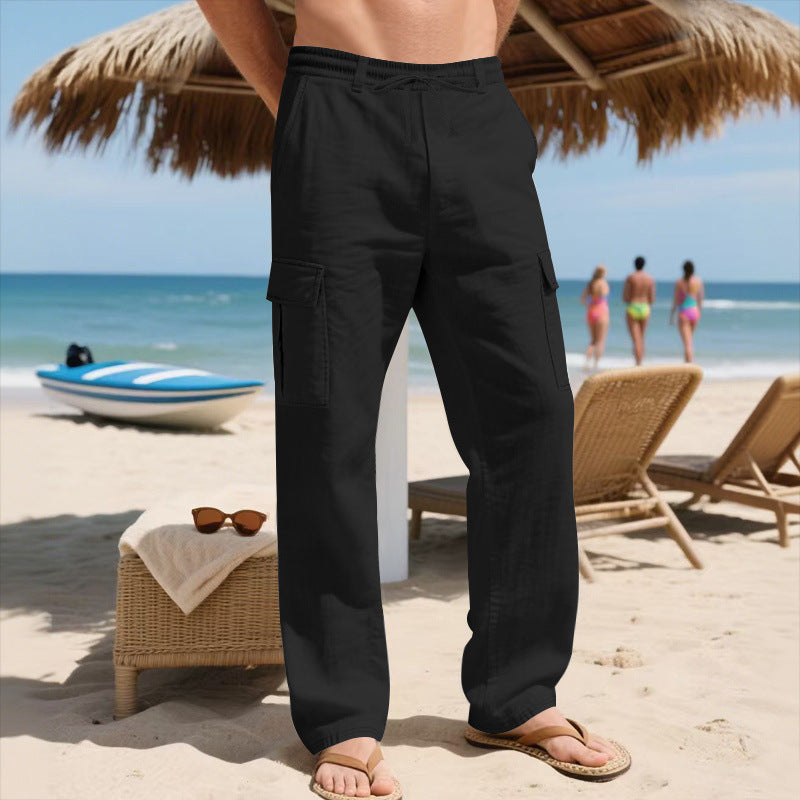 Herren Cargo-Hose mit leichtem, atmungsaktivem Stoff und vielseitigen Taschen Drune