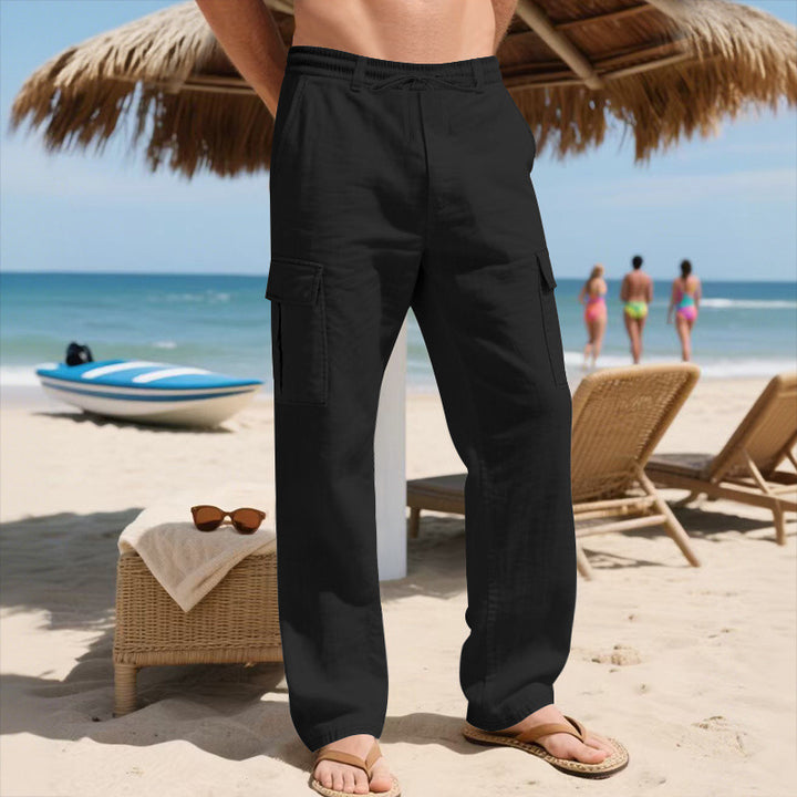 Herren Cargo-Hose mit leichtem, atmungsaktivem Stoff und vielseitigen Taschen Drune