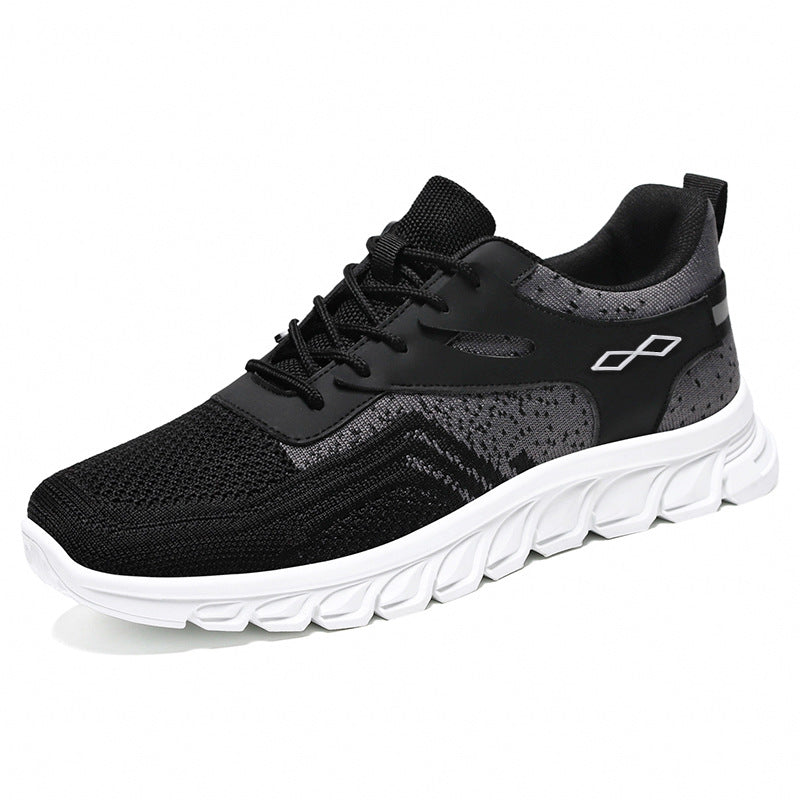 Herren nan flexibler Mesh-Running-Sneaker mit geformter Memory-Fußsohle und stoßdämpfender Wellenlaufsohle Drune