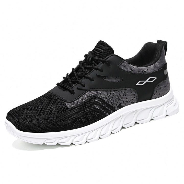 Herren nan flexibler Mesh-Running-Sneaker mit geformter Memory-Fußsohle und stoßdämpfender Wellenlaufsohle Drune