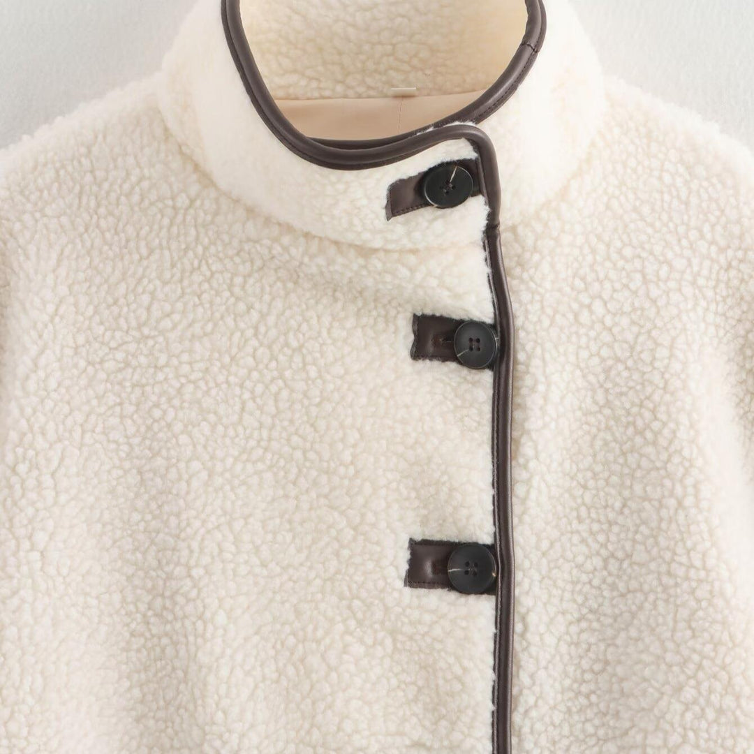 Damen fleecegefütterte Übergangsjacke mit hohem Kragen und praktischen Taschen Drune