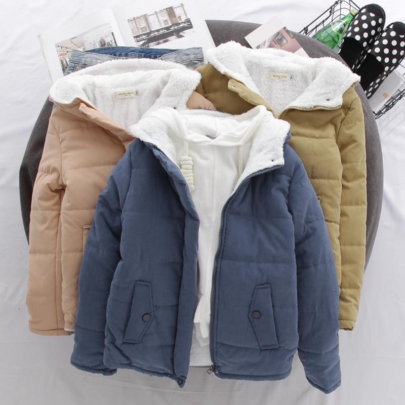 Damen gesteppte Übergangsjacke mit Kapuze und praktische Taschen Drune