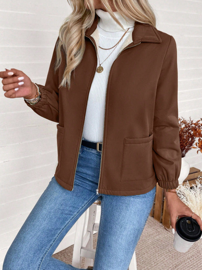 Damen Freizeitjacke mit Frontreißverschluss und praktischen Taschen Drune