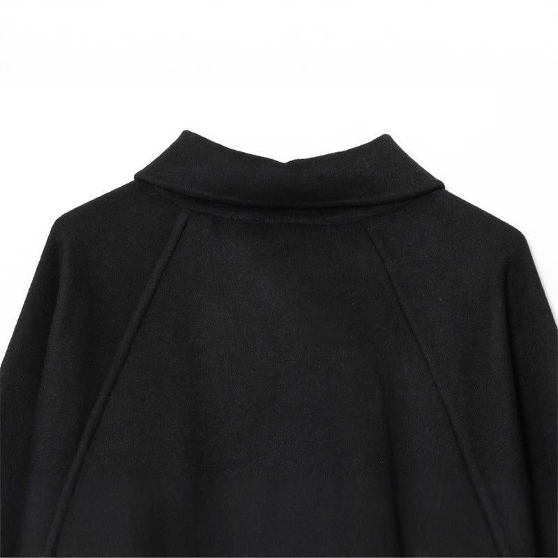 Damen modische Jacke mit asymmetrischem Schnitt und lässigem Reißverschluss Drune