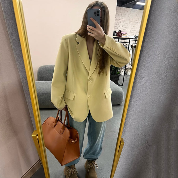 Damen Oversize-Sakko mit modernem Schnitt und tiefem Revers Drune