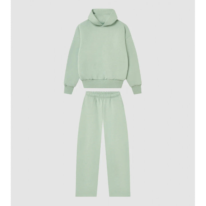 Damen Cozy Sweatshirt- und Hose-Set mit hohem Kragen und lässigem Schnitt Drune