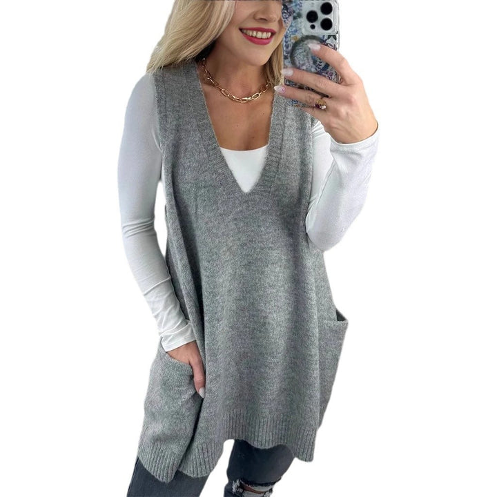 Damen Oversized Strickpullover Drune