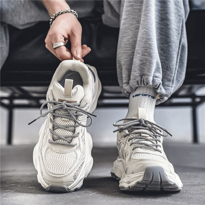 Damen modische Sport Sneakers mit atmungsaktiver Netzstruktur und dämpfender Sohle Drune