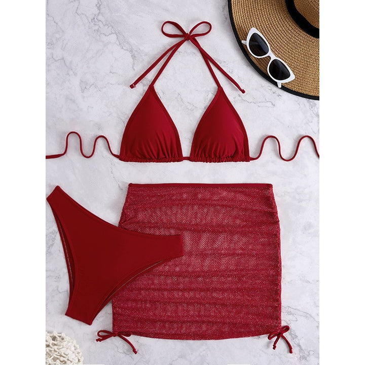 Damen Bikini-Set mit durchscheinendem Rock Drune