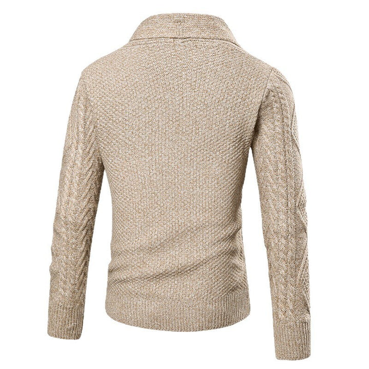 Herren Strickjacke mit modernem Zopfmuster und praktischen Taschen Drune