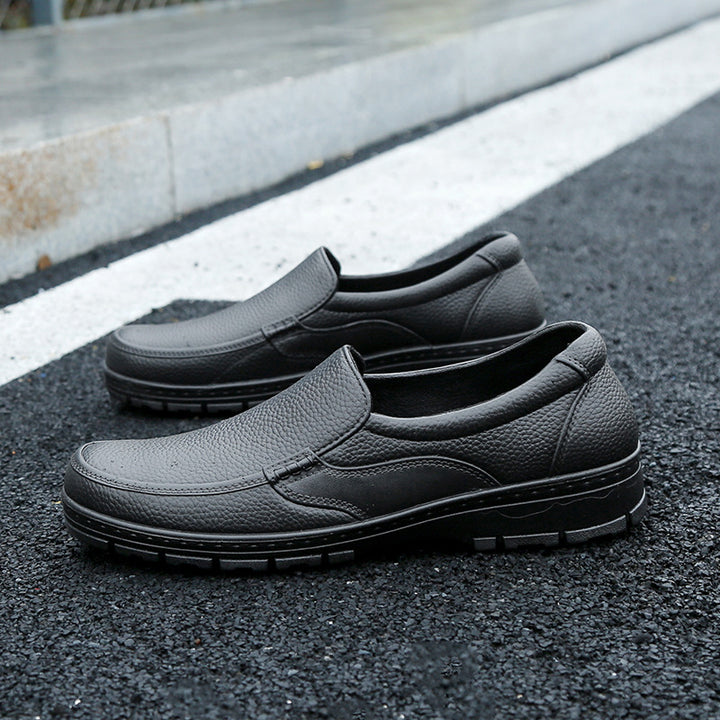 Herren Komfortable Slip-On Schuhe aus hochwertigem Leder mit rutschfester Sohle und atmungsaktiver Innensohle Drune