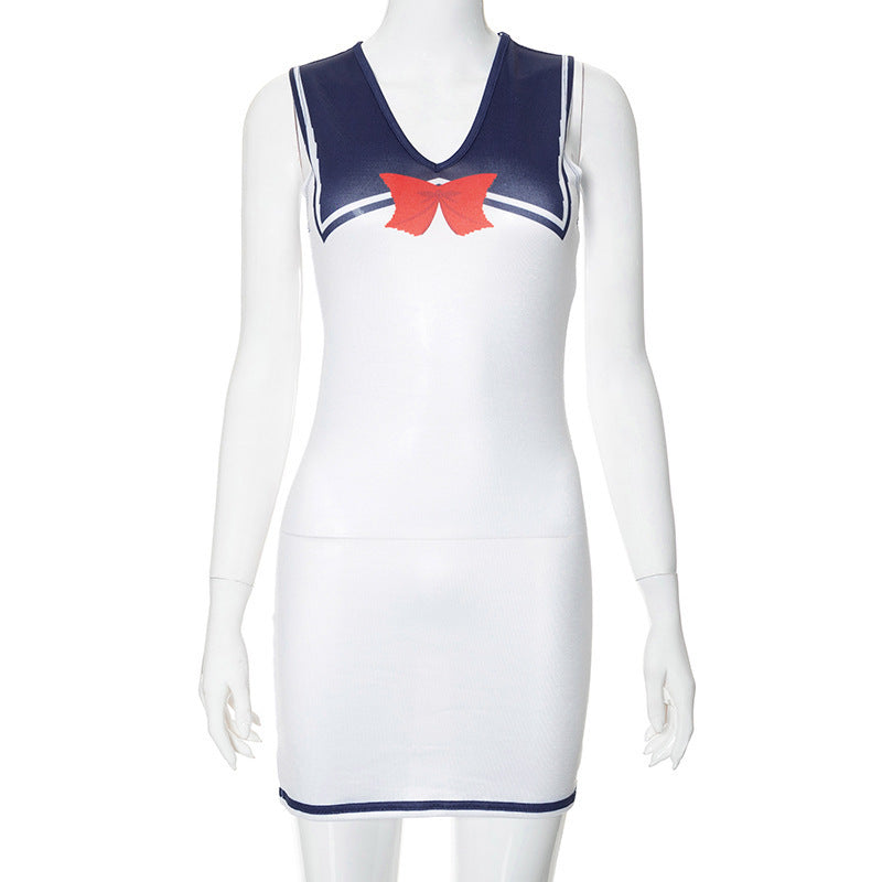 Damen Schulmädchenkleid Drune