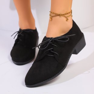 Damen elegante Schnürschuhe aus hochwertigem Wildleder mit komfortablem Fußbett und modischem Design Drune