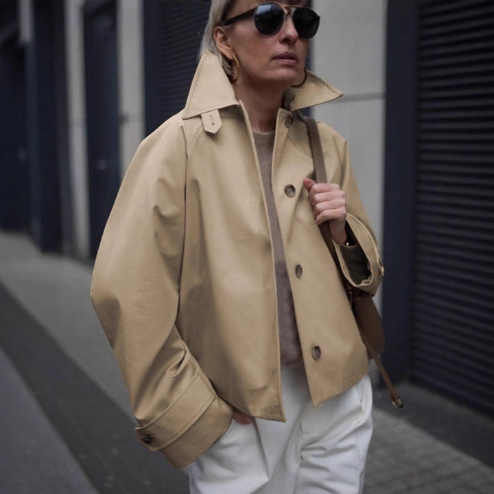 Damen Urbanistische Freizeitjacke mit hohem Kragen Drune