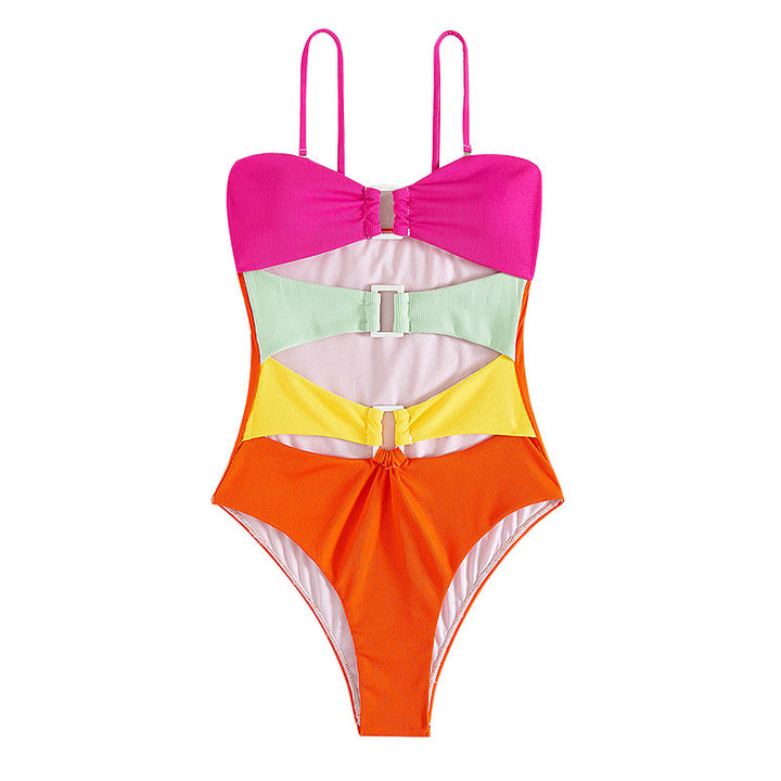 Damen Trendy Cut-Out Badeanzug Drune