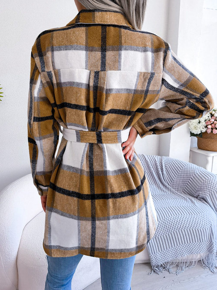Drune | Plaid Shacket - Polyester-Mischung - Schmeichelhaft und Trendy