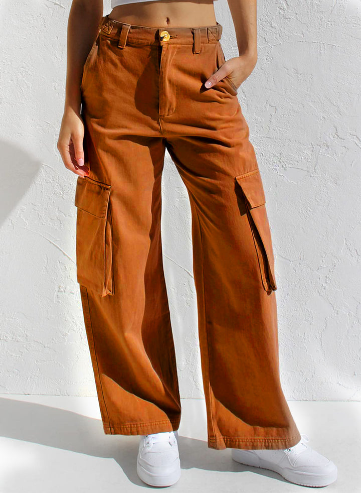 Damen Cargo-Hose mit praktischen Seitentaschen und lässigem Schnitt Drune