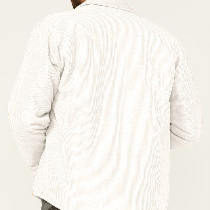 Herren lässige Cordjacke mit praktischen Brust- und Seitentaschen Drune