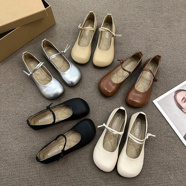 Damen Ballerinas mit elegantem Riemchen und flexiblem Innenfutter Drune