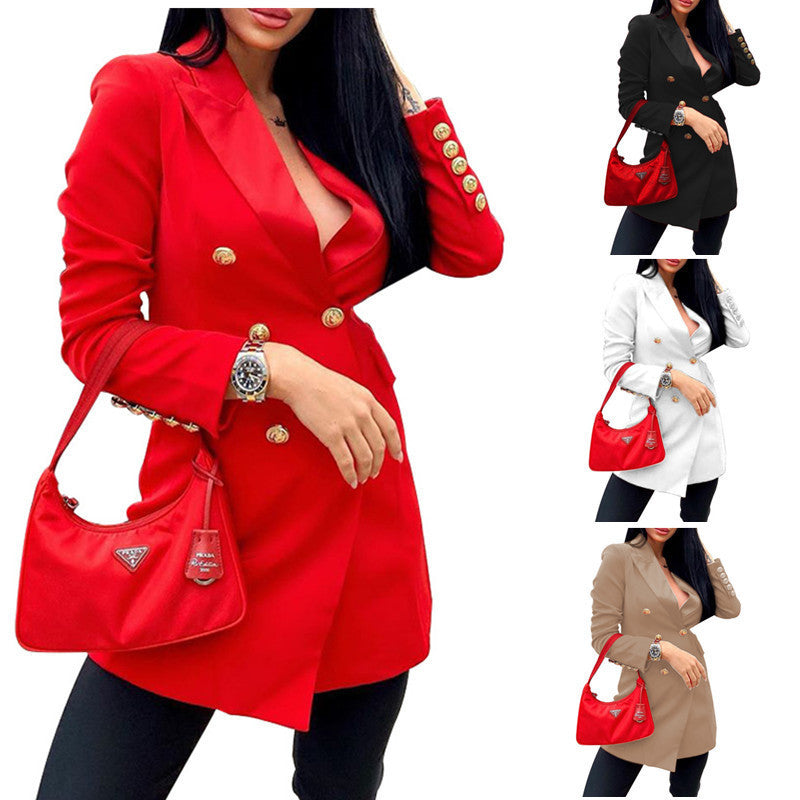 Damen Blazer mit doppelter Knopfleiste und eleganten Details Drune