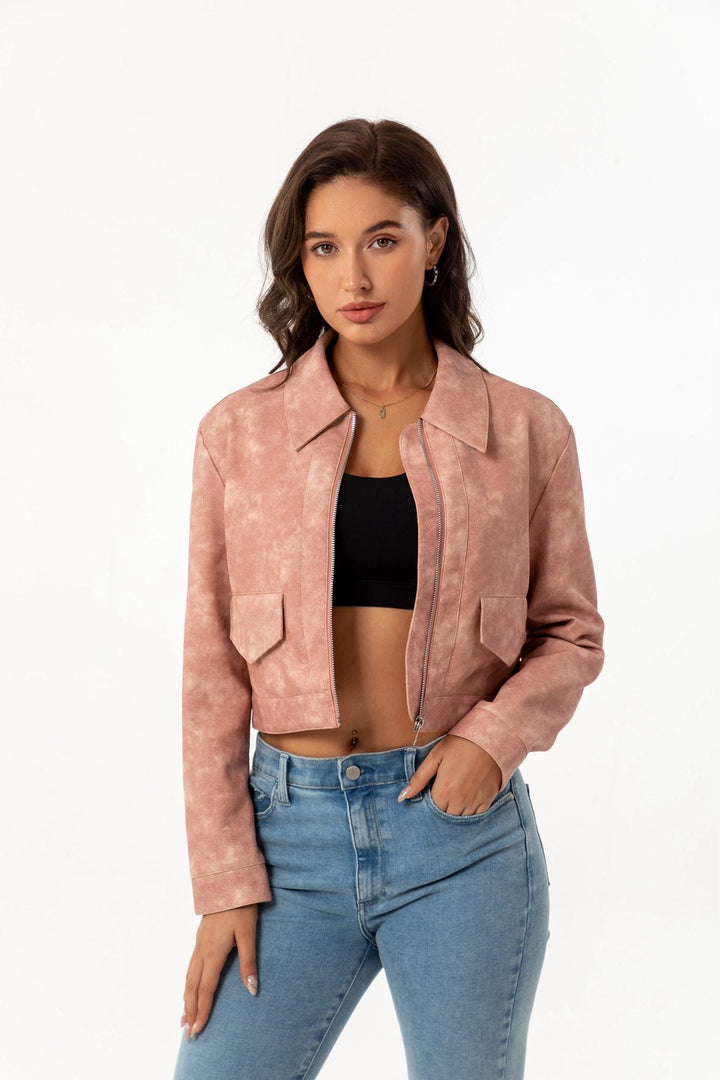 Drune | PU Lederjacke - Schicker Urban Style - Leichtes Design - Freizeitkleidung