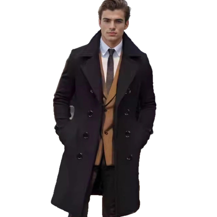 Herren eleganter Woll-Mantel Drune