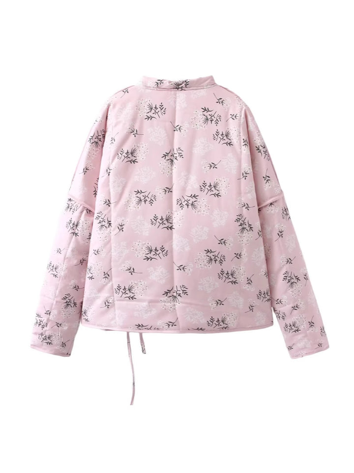 Damen gesteppte Weste im eleganten Blumenprint-Design Drune