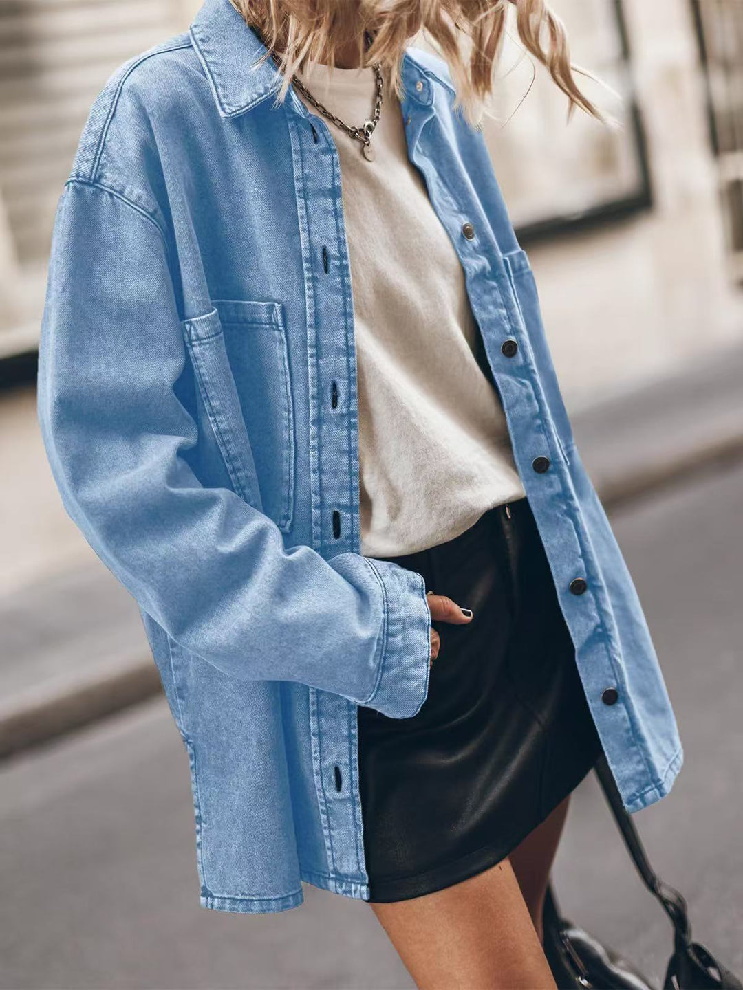 Damen lässige Jeansjacke Drune