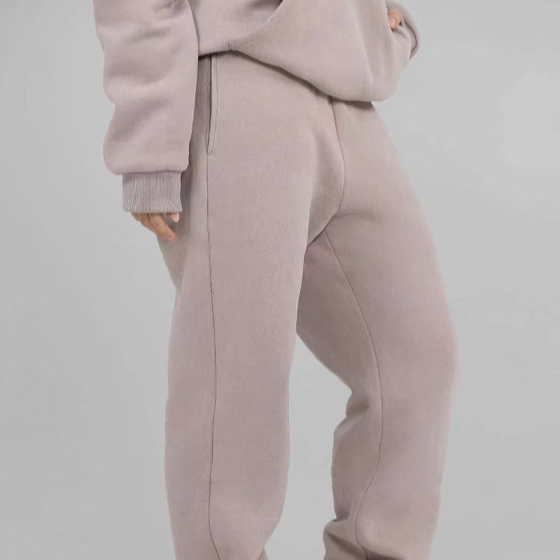 Damen nan extraweicher Oversize-Hoodie mit strukturierter Kängurutasche, überschnittener Schulter und angerauter Innenseite Drune