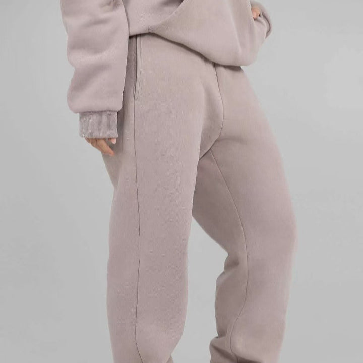 Damen nan extraweicher Oversize-Hoodie mit strukturierter Kängurutasche, überschnittener Schulter und angerauter Innenseite Drune