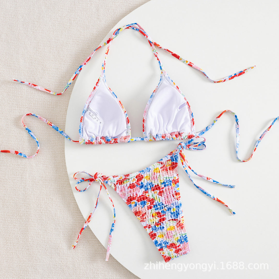 Damen Bikiniset mit buntem Mustermix Drune
