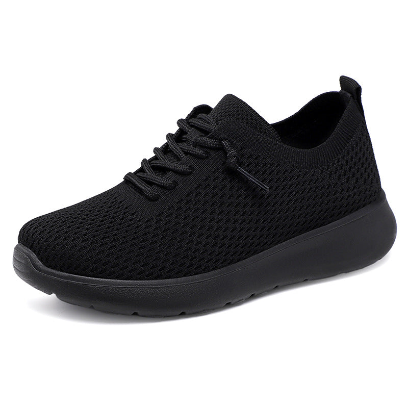 Damen nan gestrickter Slip-On Sneaker mit sockenähnlichem Schaft, elastischer Schnürung und gedämpfter EVA-Sohle Drune