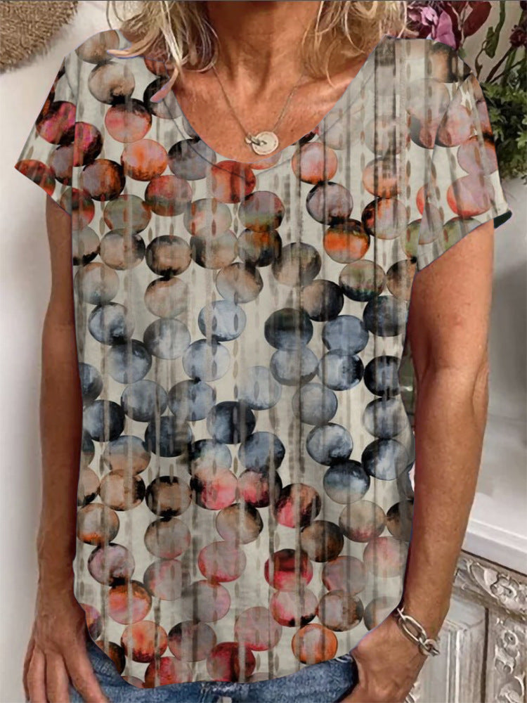 Damen Lockere Bluse mit buntem Paisleymuster Drune