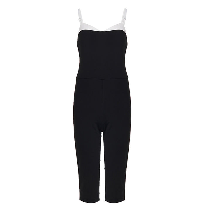 Damen Eleganter Jumpsuit mit trägerloser Silhouette und taillierter Passform Drune