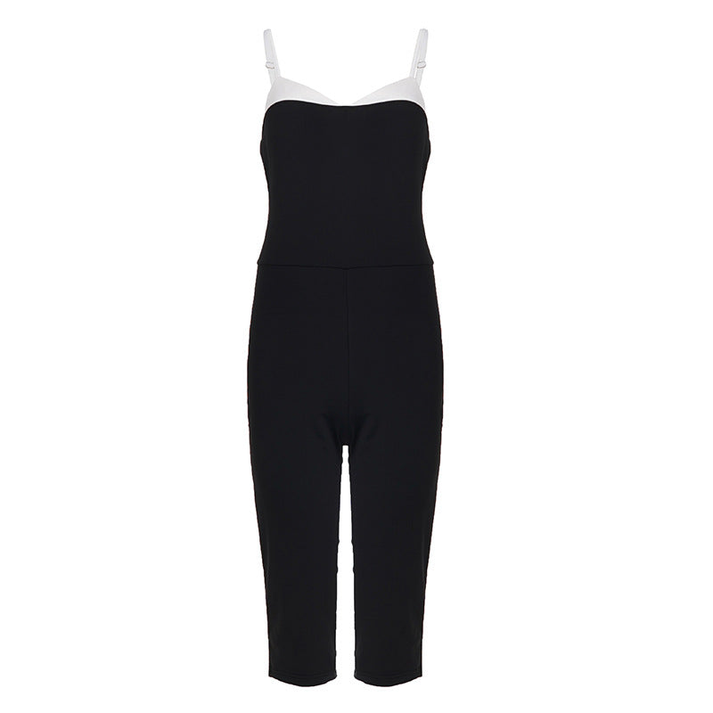 Damen Jumpsuit mit schmalem Schnitt und Trägern Drune