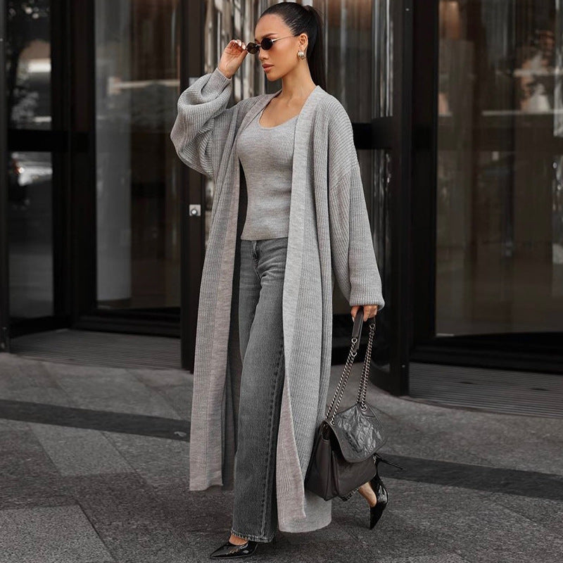 Damen lässiger Strickmantel Drune