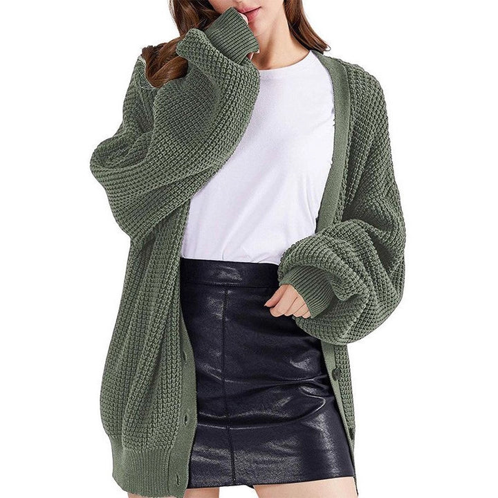 Damen Grobstrick-Cardigan mit lässigem Schnitt Drune