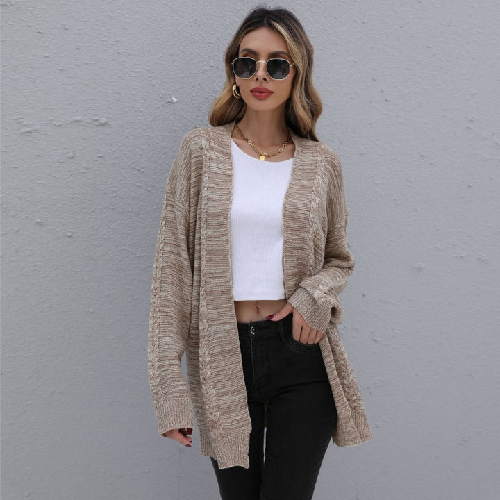 Damen Cardigan mit lässigem Schnitt und Strukturstrick Drune