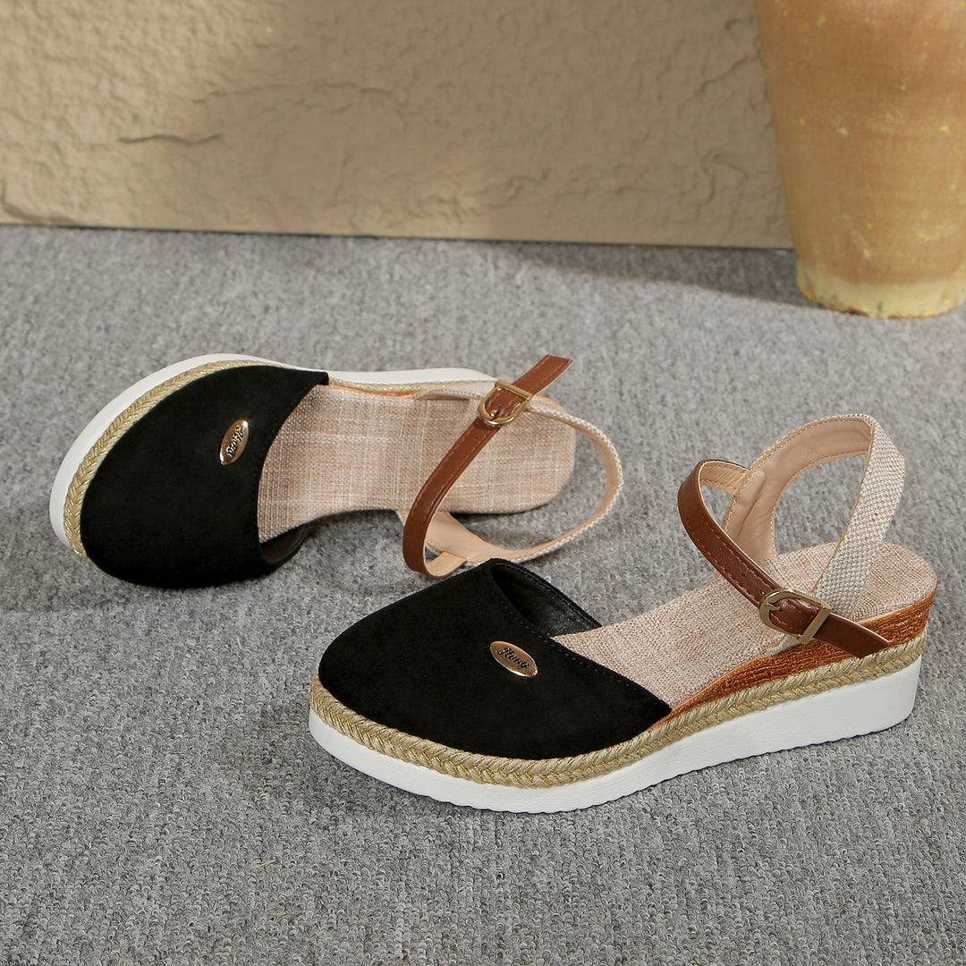 Damen Espadrilles mit eleganter Schnalle Drune