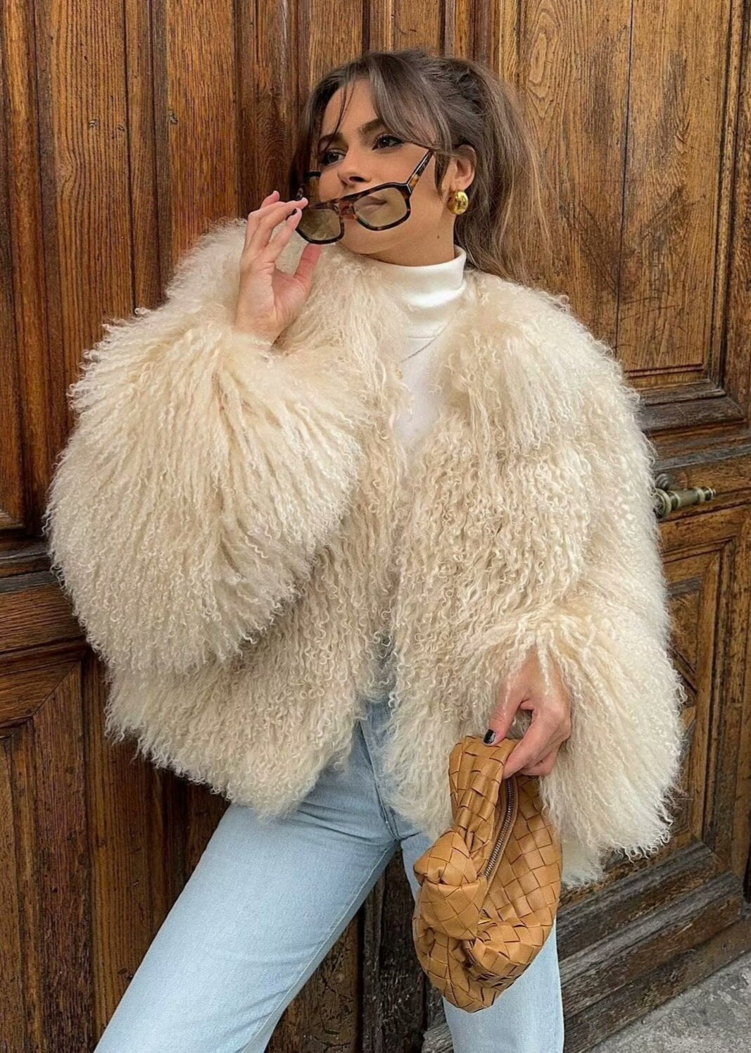 Drune | Faux Shearling Jacke