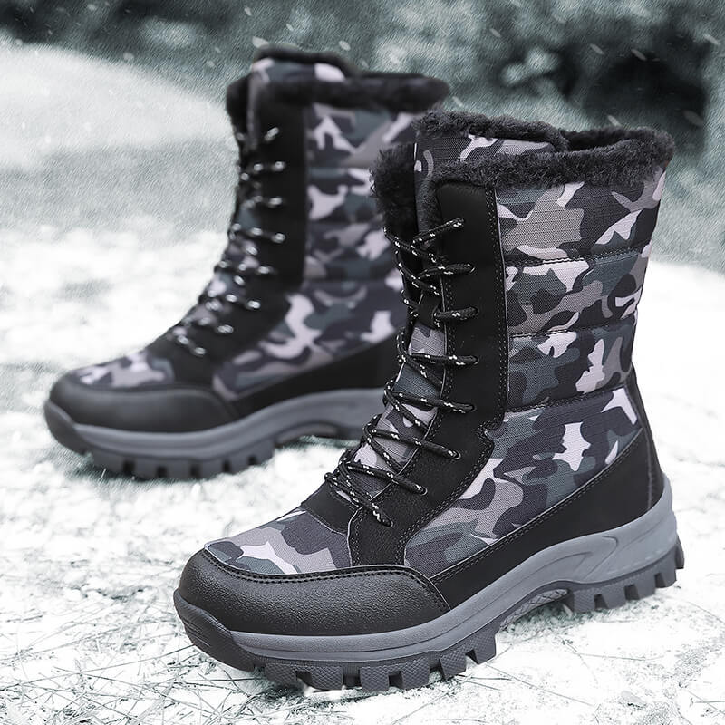 Damengefütterte Winterboots mit isolierendem Innenfutter und rutschfester Profilsohle Drune