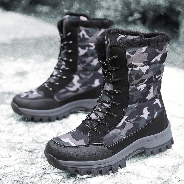 Damengefütterte Winterboots mit isolierendem Innenfutter und rutschfester Profilsohle Drune