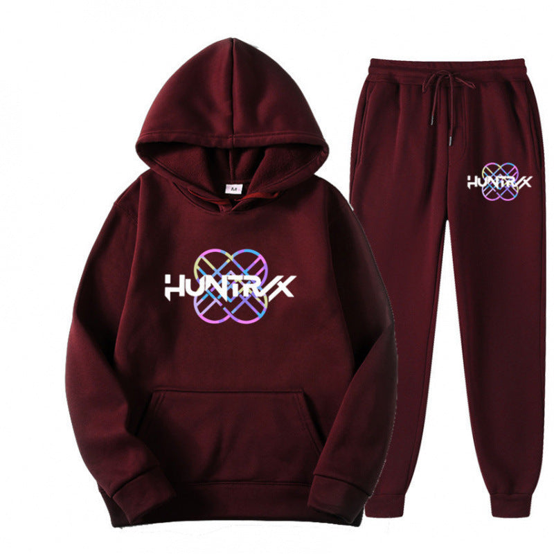 Damen Sweatanzug mit modernem Grafikdesign und lässiger Passform Drune